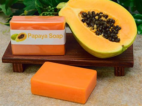 Add to Bag (2) previous product image next product image. . Papaya soap